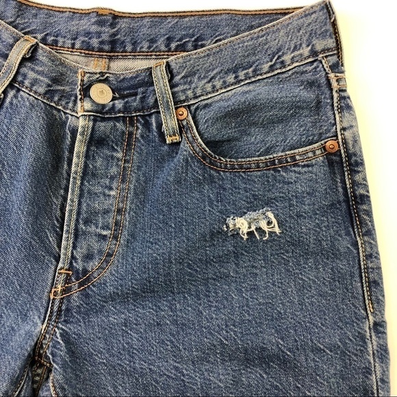 Levi's 501 Tapered & Customized Jeans 28x31"  - Picture 6 of 10